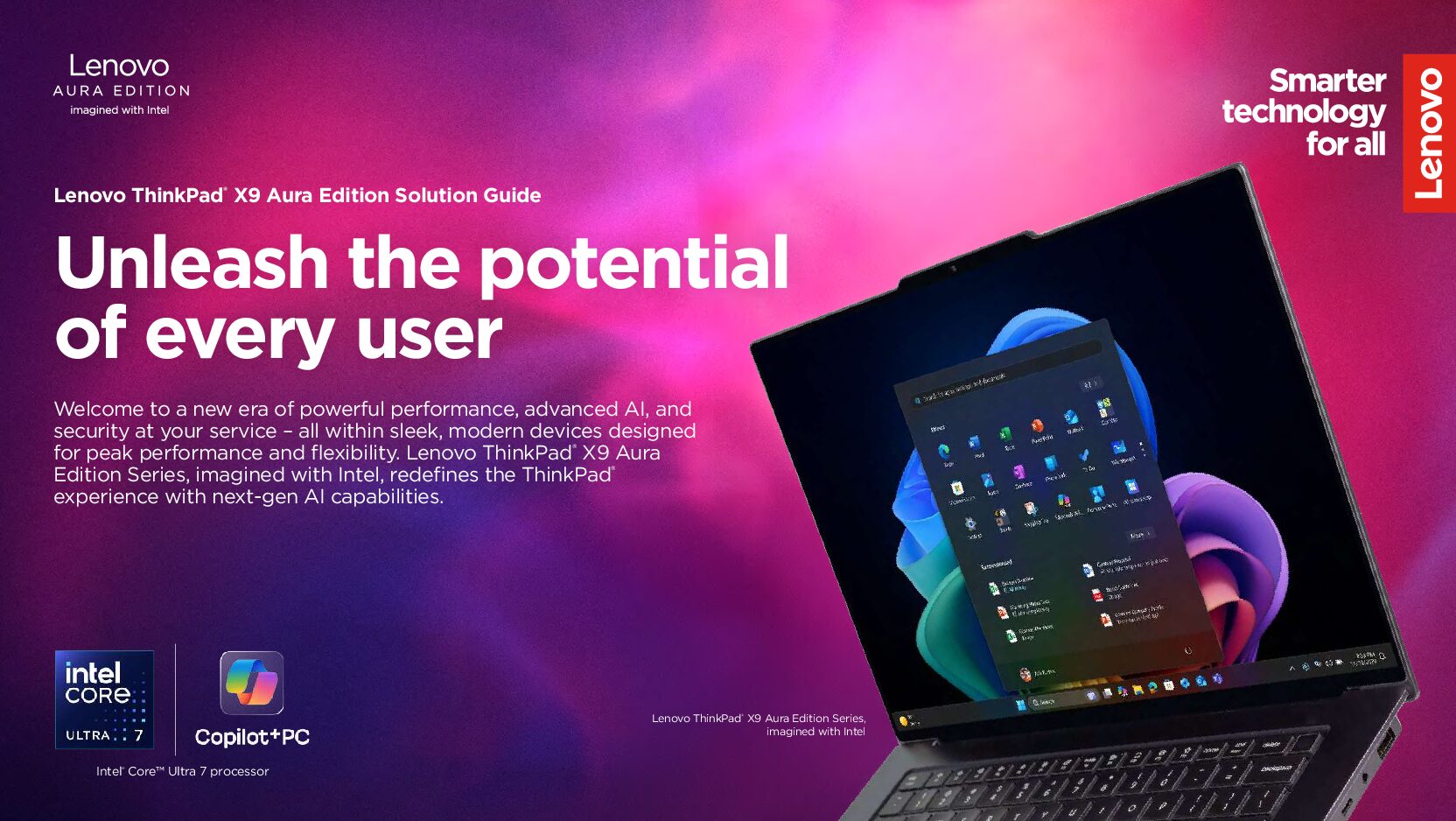 Lenovo ThinkPad X9 Aura Edition Series Solution Guide